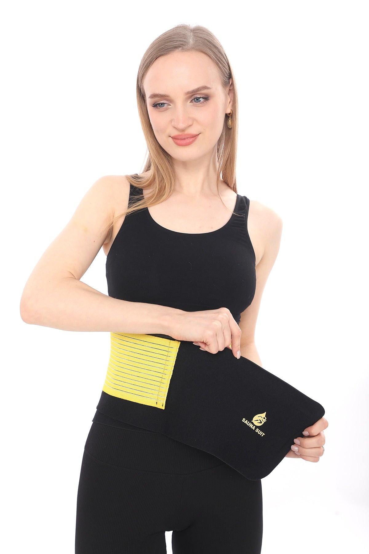 SweatFlex™ Kadın Terleme Kemeri – Neopren Kumaşlı, Ayarlanabilir & Spor İçin Isı Destekli