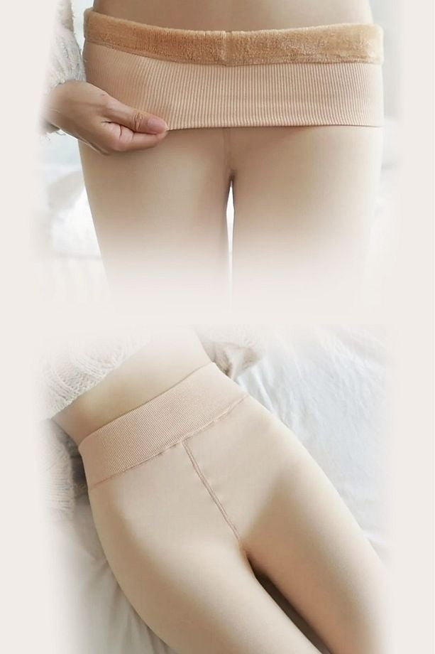 HeatPlush™ Yüksek Bel Termal Tayt – Peluş Astarla Kışın Sıcacık & Toparlayıcı Konfor