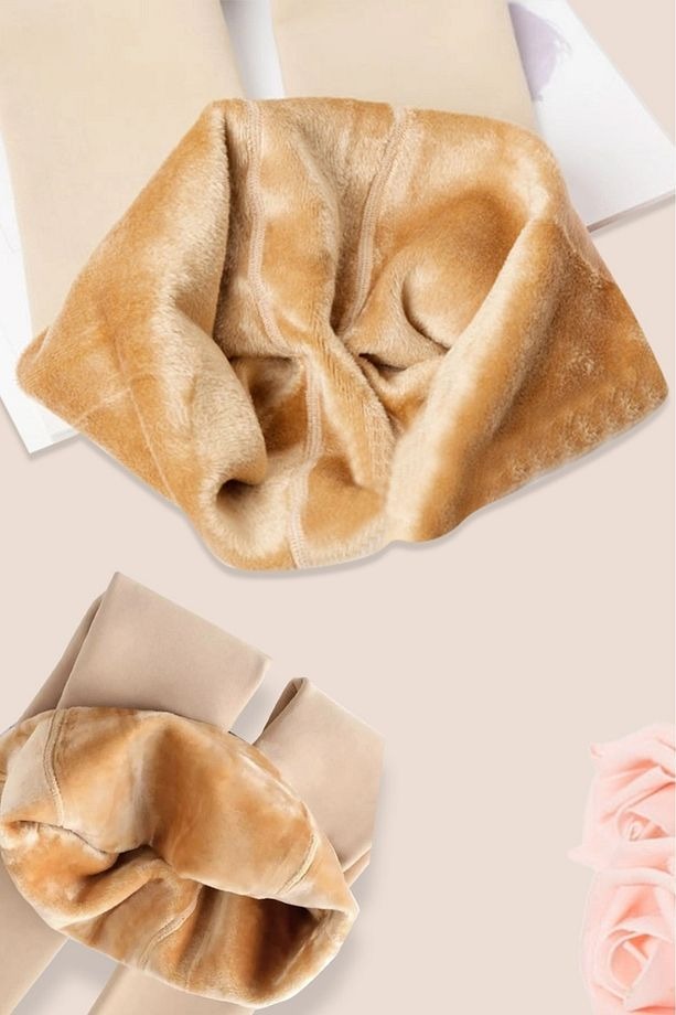 HeatPlush™ Yüksek Bel Termal Tayt – Peluş Astarla Kışın Sıcacık & Toparlayıcı Konfor