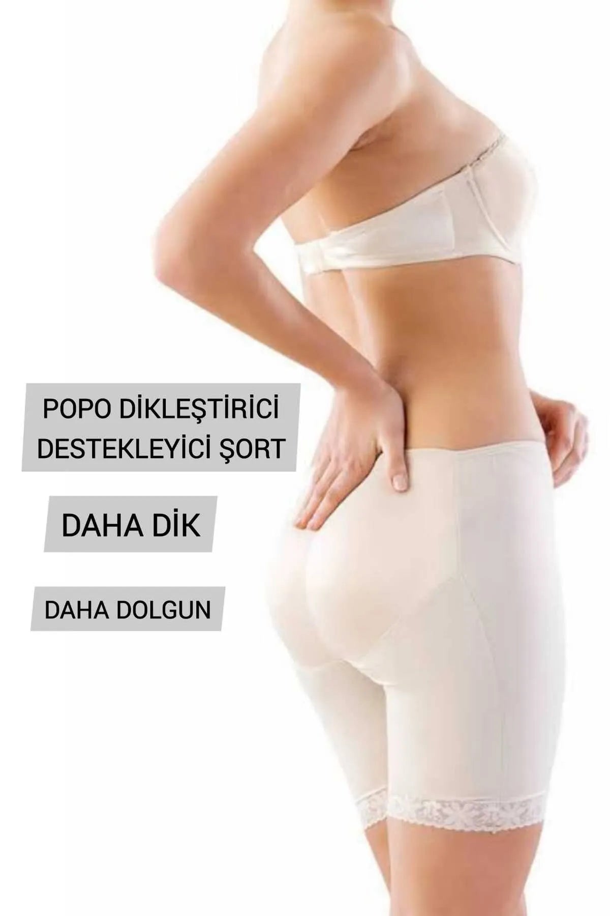 CurveLift™ Popo Şekillendirici Şort – Silikon Destekli, Doğal & Dolgun Görünüm
