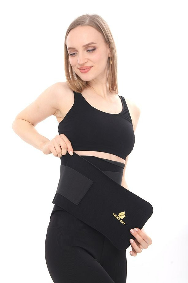 SweatFlex™ Kadın Terleme Kemeri – Neopren Kumaşlı, Ayarlanabilir & Spor İçin Isı Destekli