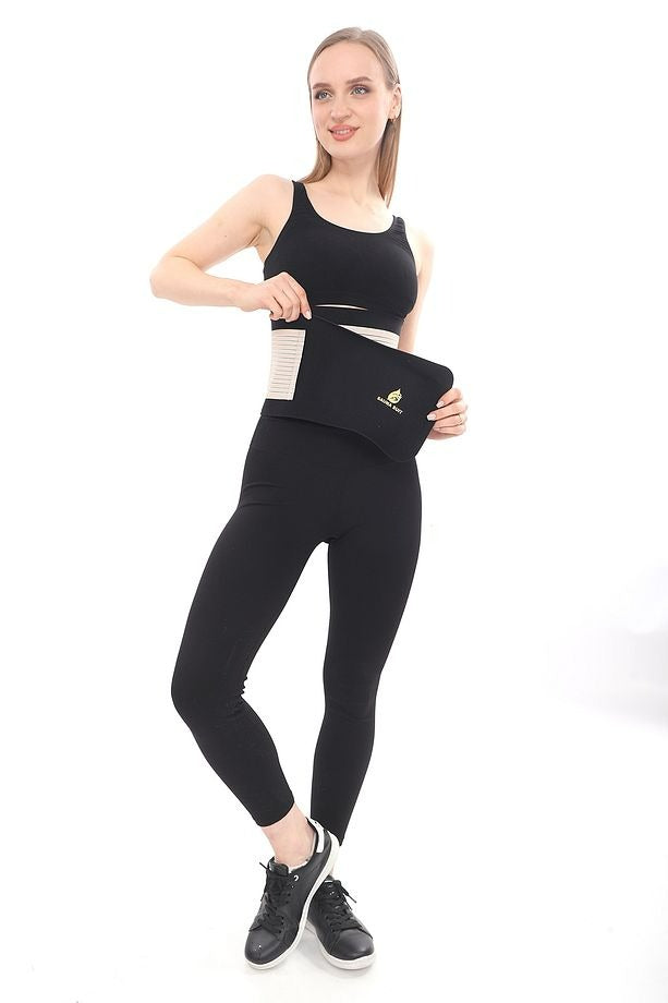 SweatFlex™ Kadın Terleme Kemeri – Neopren Kumaşlı, Ayarlanabilir & Spor İçin Isı Destekli