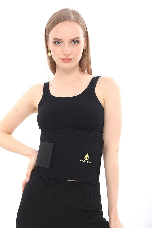 SweatFlex™ Kadın Terleme Kemeri – Neopren Kumaşlı, Ayarlanabilir & Spor İçin Isı Destekli