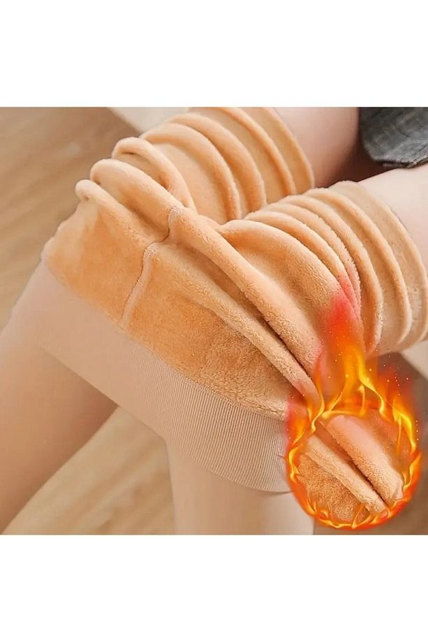 HeatPlush™ Yüksek Bel Termal Tayt – Peluş Astarla Kışın Sıcacık & Toparlayıcı Konfor