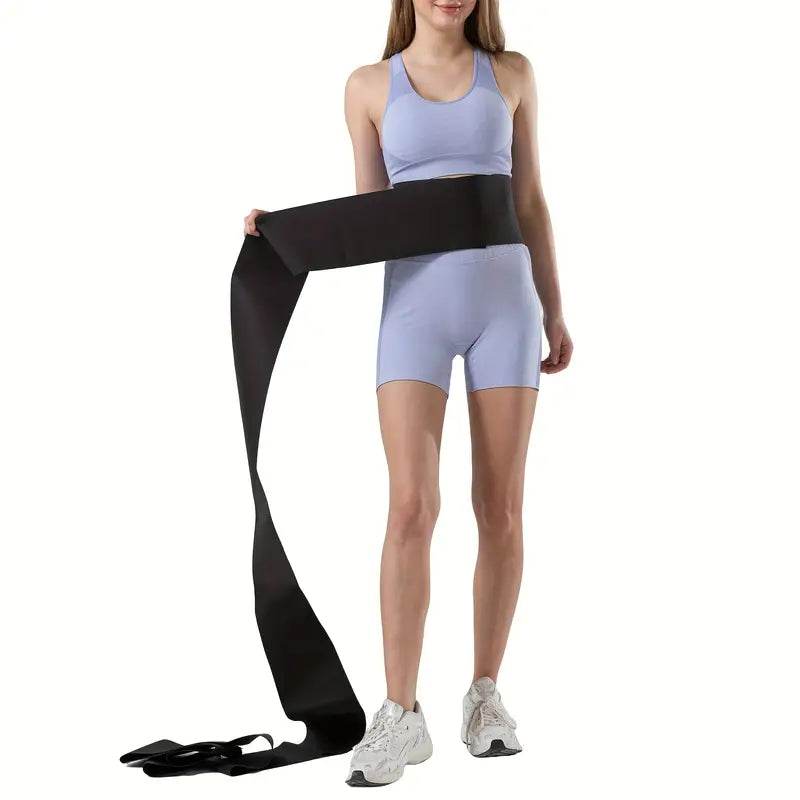ShapeWrap™ Unisex Bel Sargı Bandajı – Ayarlanabilir 2m-5m, Kum Saati Etkili & Kaymaz Tasarım