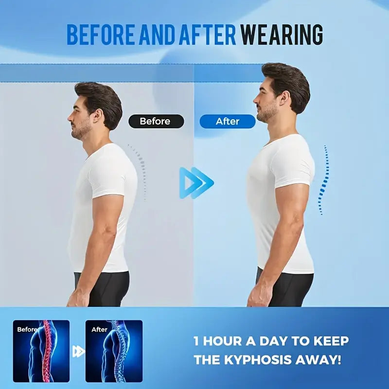 SpineAlign™ Duruş Düzeltici Sırt Korsesi – Çift Balenli, Omuz & Bel Destekli Unisex Tasarım