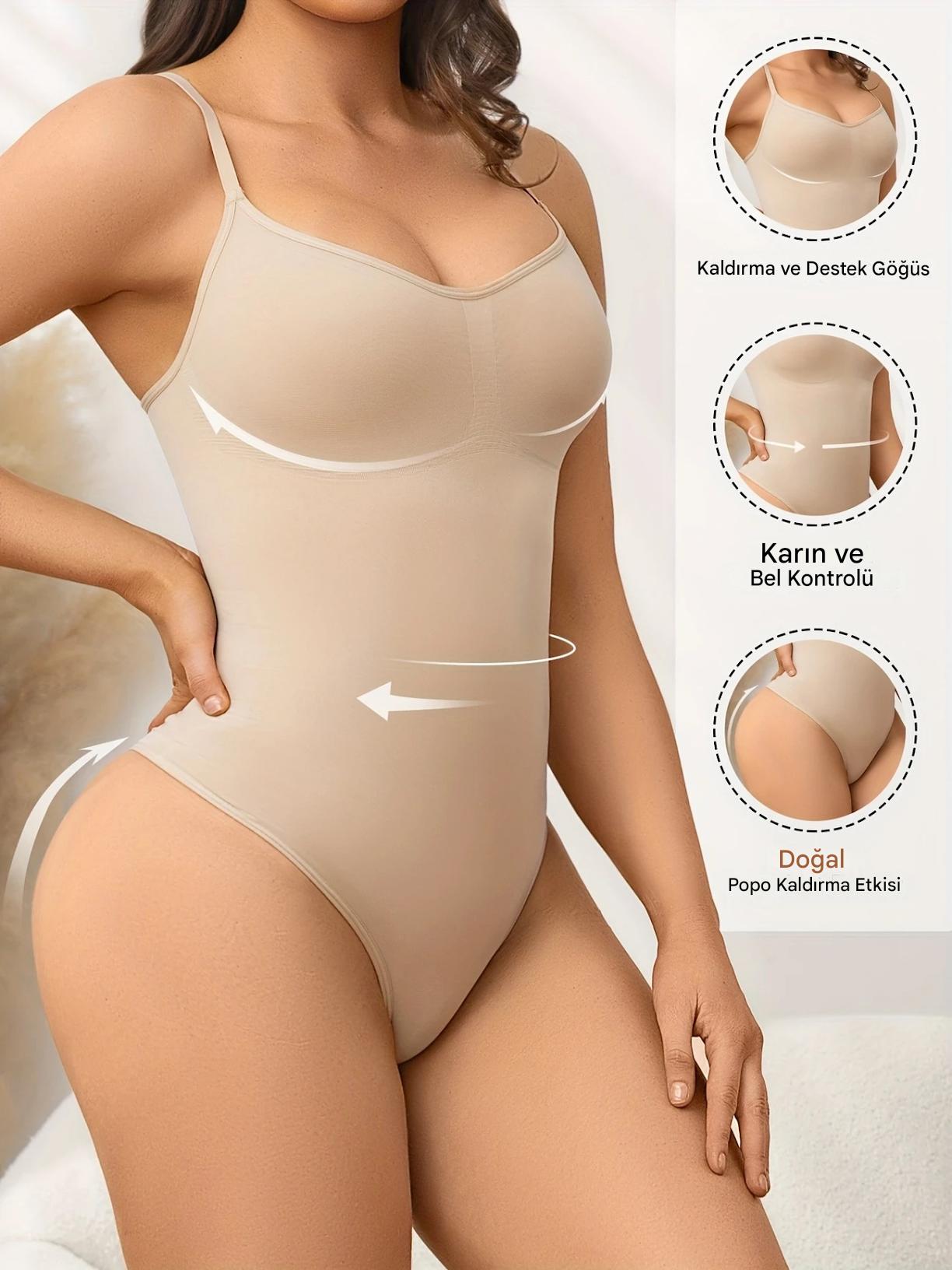 CoreShape™ 3 Bölge Toparlayıcı Korse – Bel, Karın ve Sırt Destekli, Çıtçıtlı Dikişsiz Tasarım