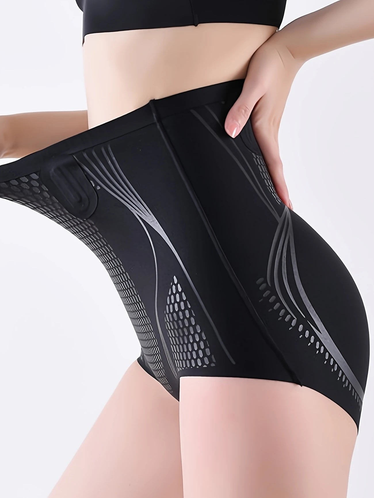 IonizerFit™ Yüksek Bel Toparlayıcı Korse Külot – Karın, Basen ve Popo Şekillendirici