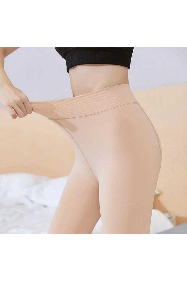 HeatPlush™ Yüksek Bel Termal Tayt – Peluş Astarla Kışın Sıcacık & Toparlayıcı Konfor