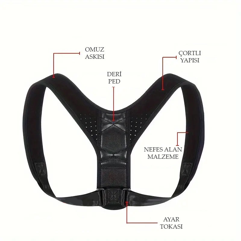 EasyPosture™ Duruş Düzeltici Korse – Ayarlanabilir, Hafif & Günlük Kullanım İçin Nefes Alabilir Tasarım