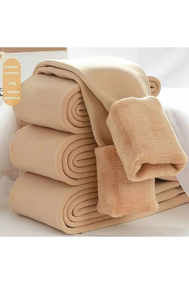 HeatPlush™ Yüksek Bel Termal Tayt – Peluş Astarla Kışın Sıcacık & Toparlayıcı Konfor