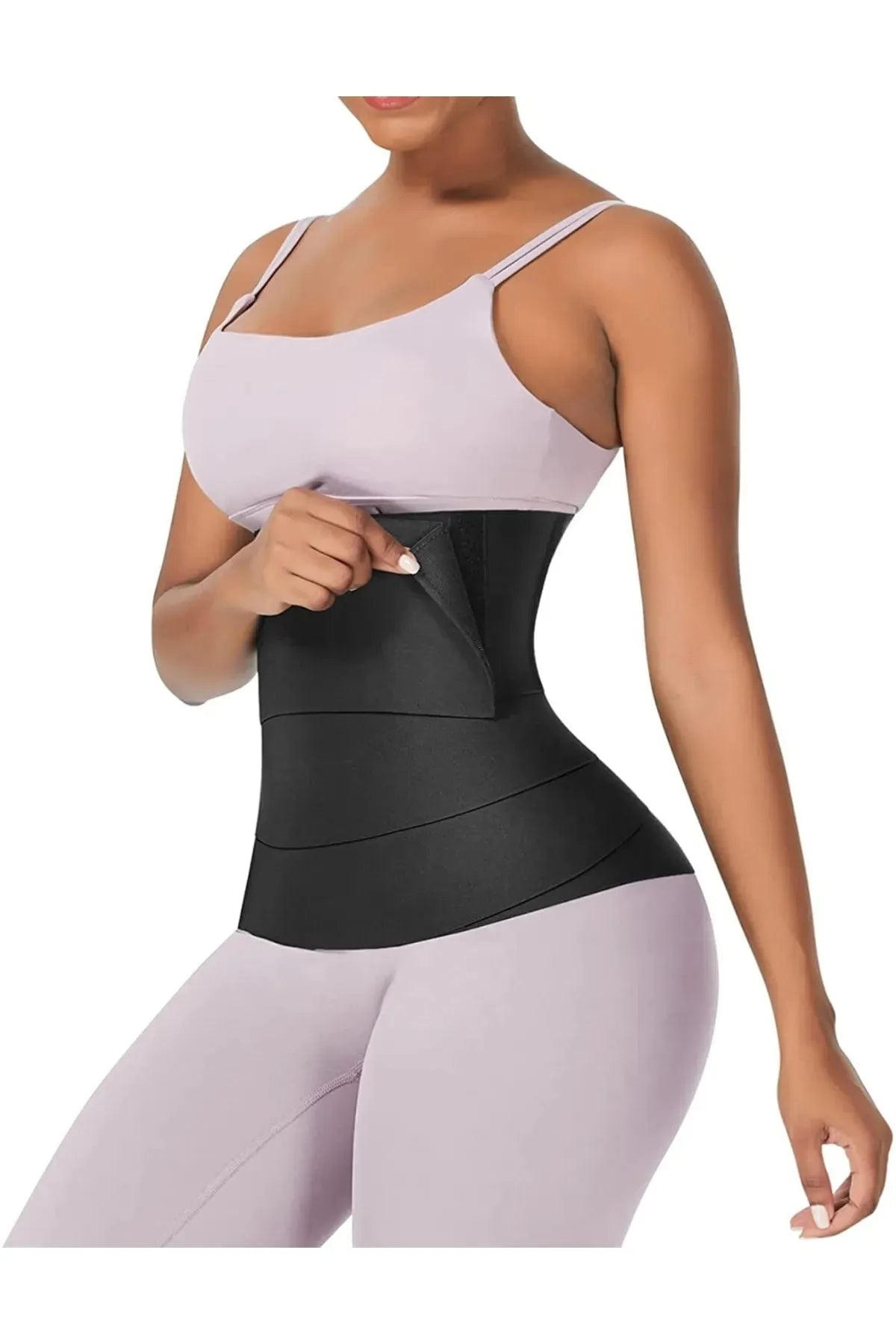 ShapeWrap™ Unisex Bel Sargı Bandajı – Ayarlanabilir 2m-5m, Kum Saati Etkili & Kaymaz Tasarım