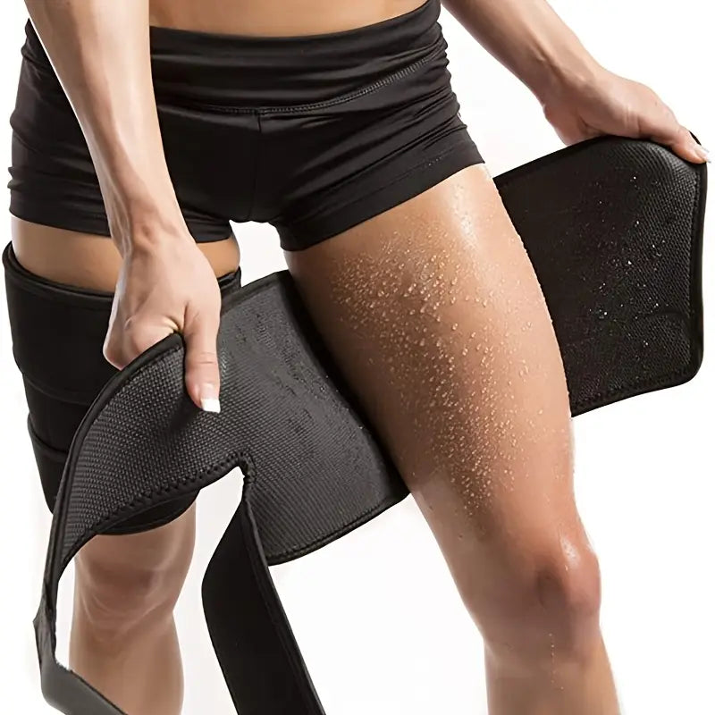 LegBurn™ Sauna Etkili Bacak Bandı – Neopren, Ayarlanabilir & Kaymaz Spor Tasarım