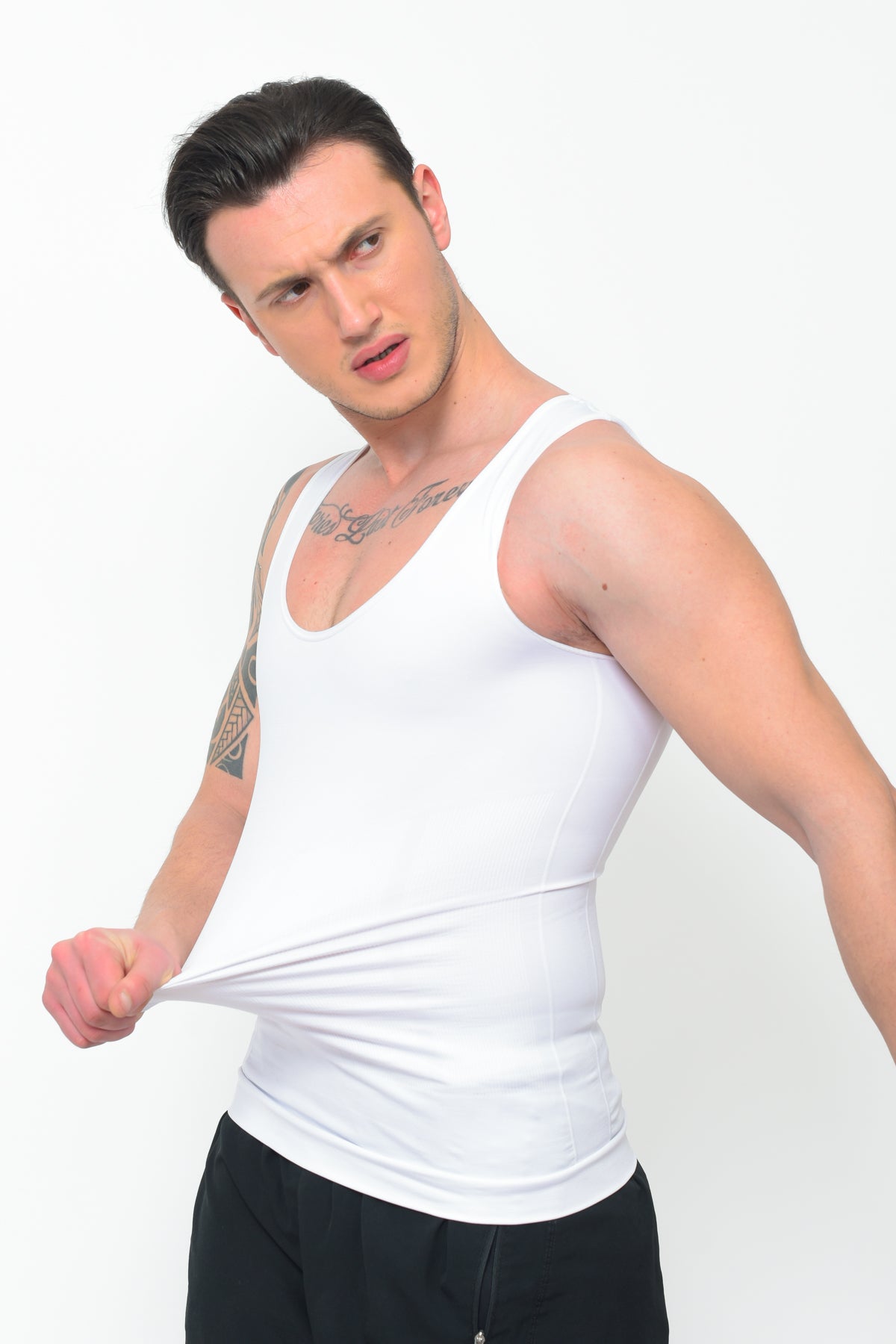 ManShape™ Erkek Korse Atlet – Göğüs & Karın Toparlayıcı, Görünmez & Rahat Tasarım