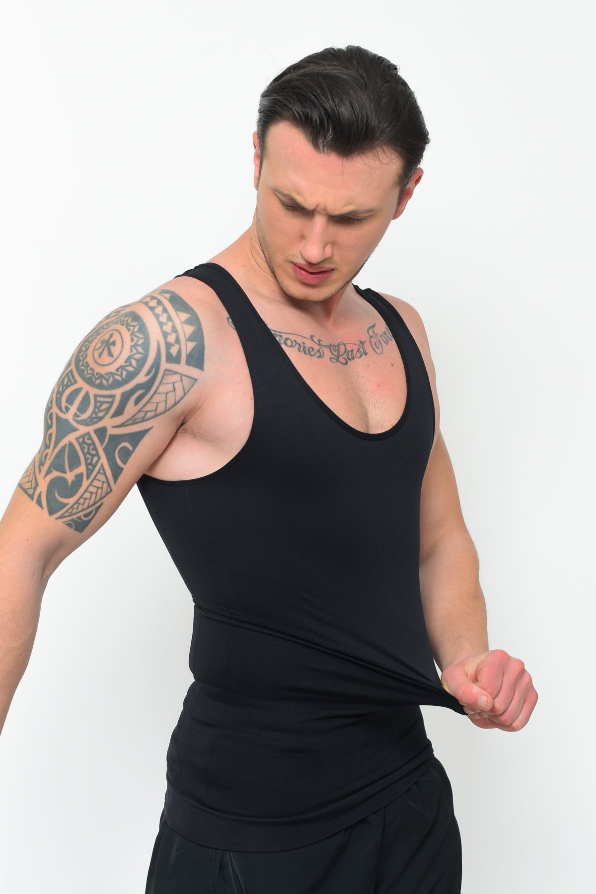 ManShape™ Erkek Korse Atlet – Göğüs & Karın Toparlayıcı, Görünmez & Rahat Tasarım