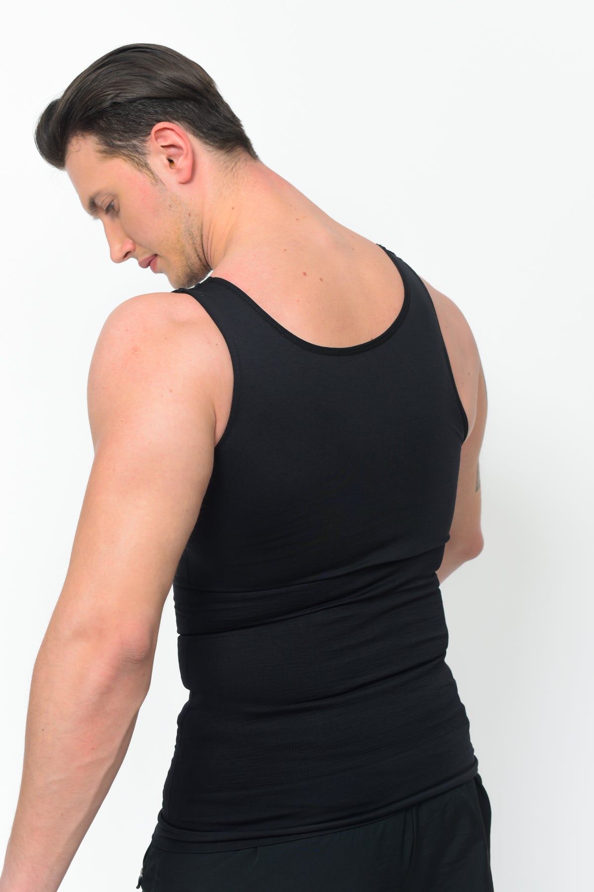 ManShape™ Erkek Korse Atlet – Göğüs & Karın Toparlayıcı, Görünmez & Rahat Tasarım