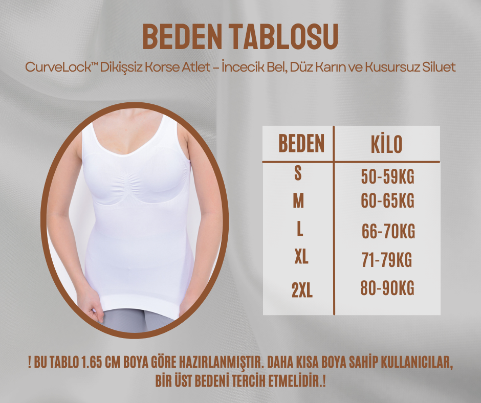 CurveLock™ Dikişsiz Korse Atlet – İncecik Bel, Düz Karın ve Kusursuz Siluet