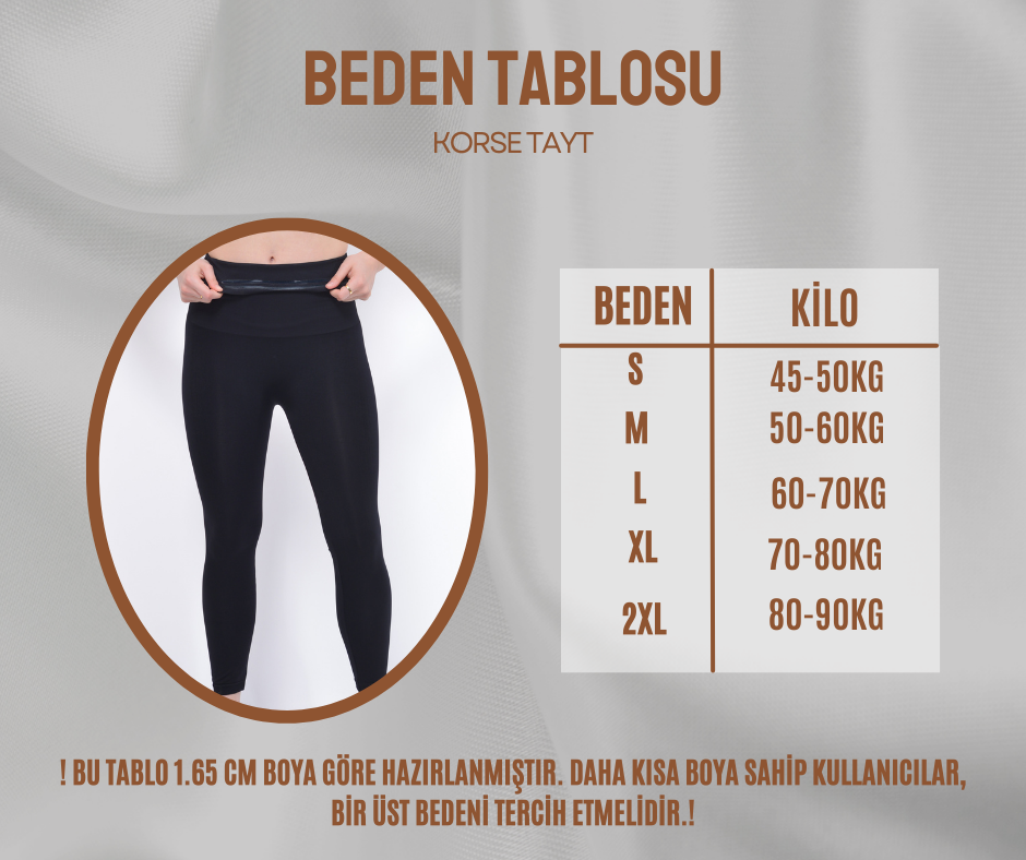 SlimForm™ Ultra Yüksek Bel Korse Tayt – 2 Beden İncelten, Sıkılaştırıcı & Şekillendirici