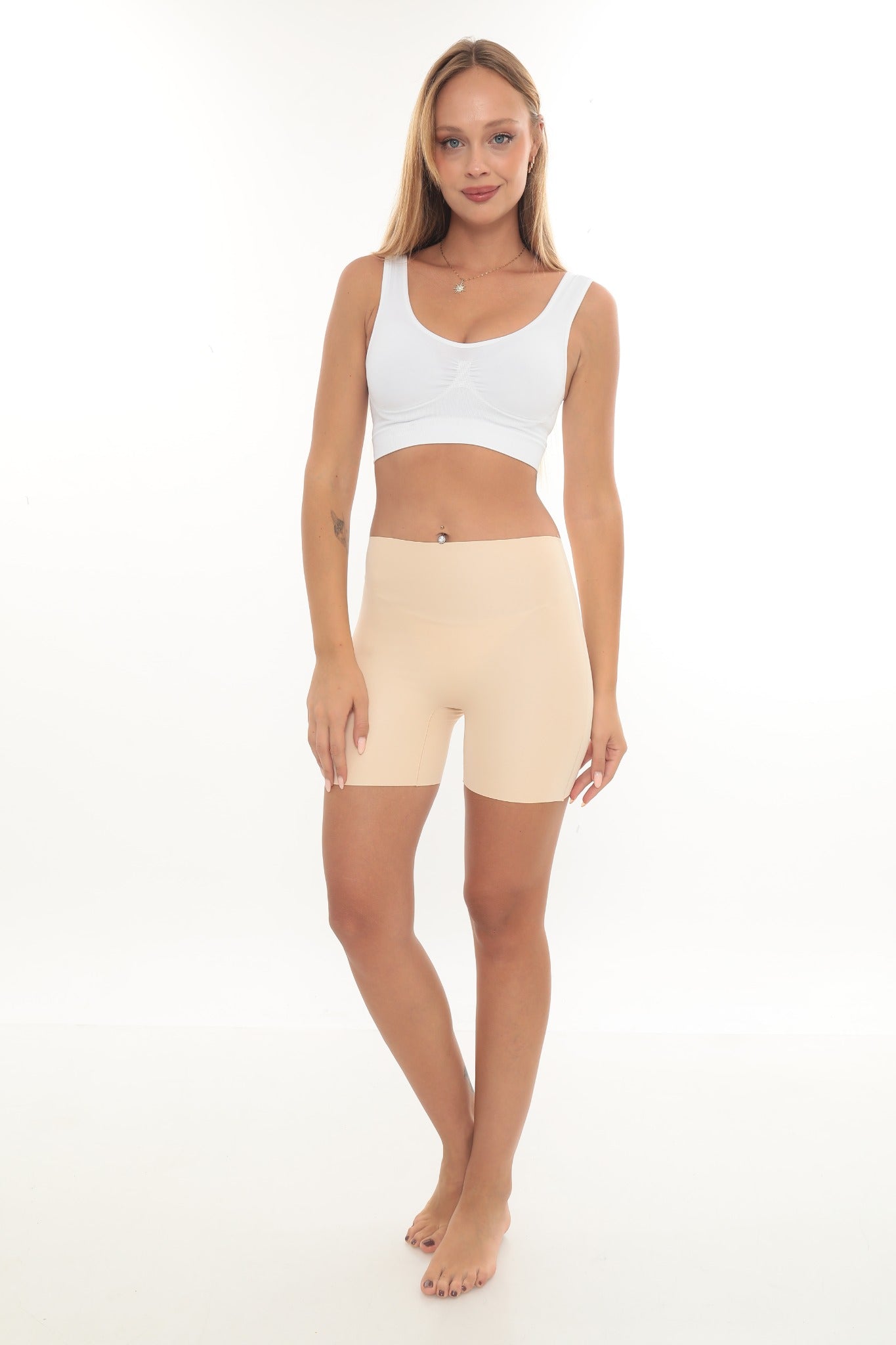 SlimCut™ Yüksek Bel Toparlayıcı Boxer – Lazer Kesim, Dikişsiz & Görünmez Konfor