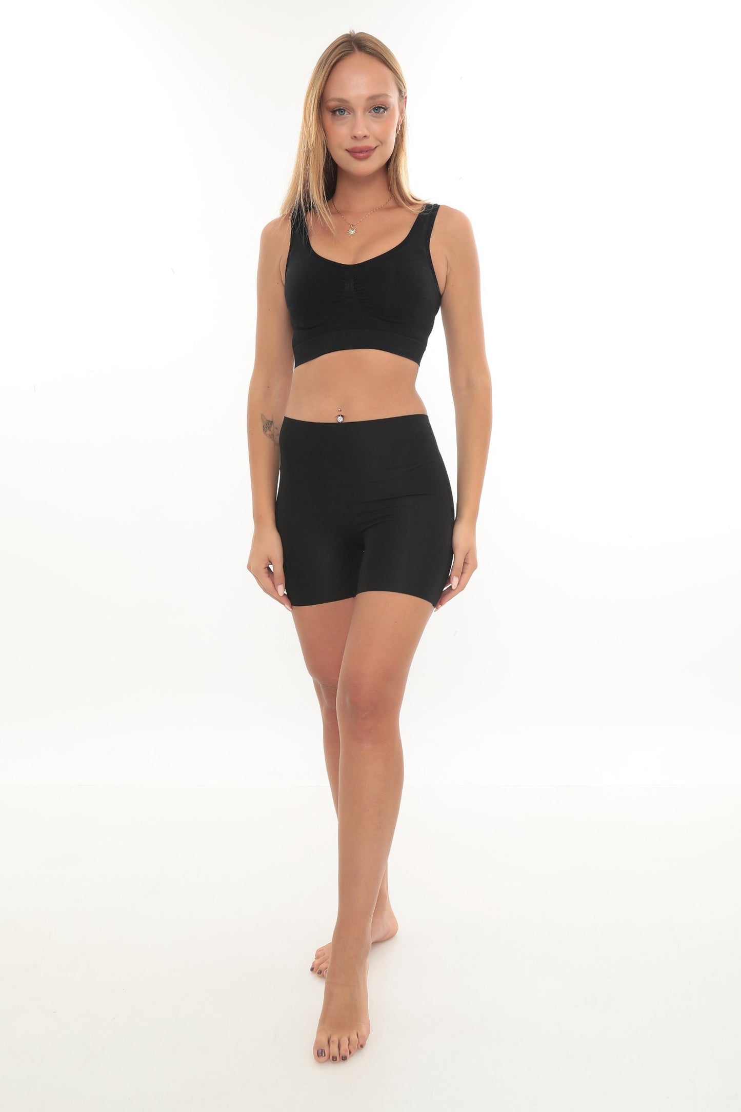 SlimCut™ Yüksek Bel Toparlayıcı Boxer – Lazer Kesim, Dikişsiz & Görünmez Konfor