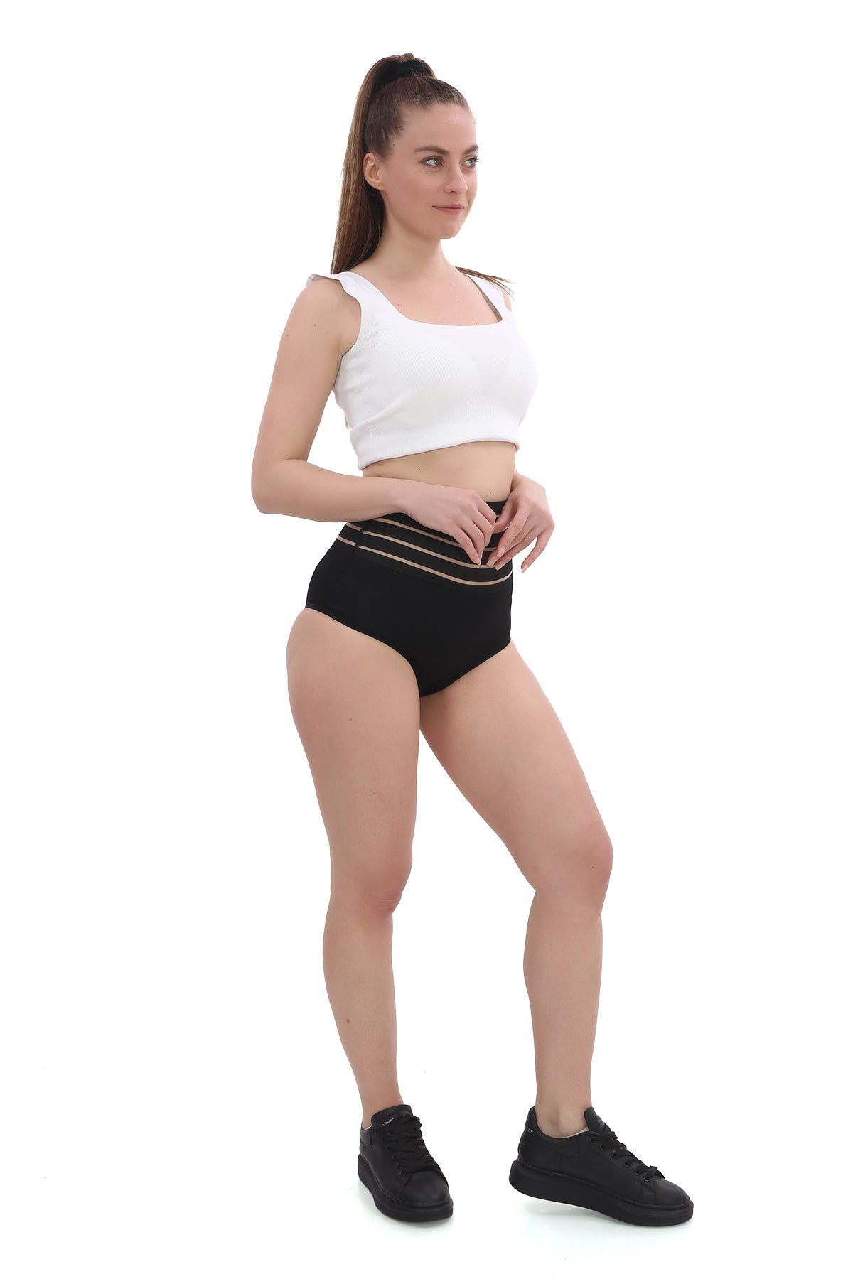 GreenForm™ Yüksek Bel Slip Korse Külot – Günlük Konfor & Sürdürülebilir Kumaş