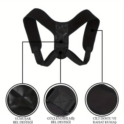 EasyPosture™ Duruş Düzeltici Korse – Ayarlanabilir, Hafif & Günlük Kullanım İçin Nefes Alabilir Tasarım