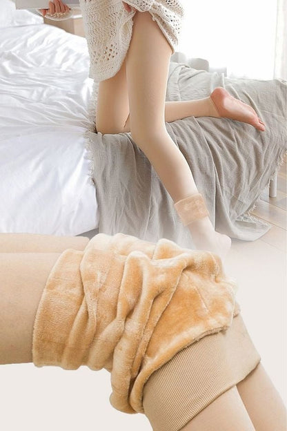 HeatPlush™ Yüksek Bel Termal Tayt – Peluş Astarla Kışın Sıcacık & Toparlayıcı Konfor