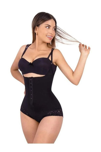 CurveLace™ Vücut Şekillendirici Korse – Çıtçıtlı, Agraflı & Dantel Detaylı İncelten Tasarım