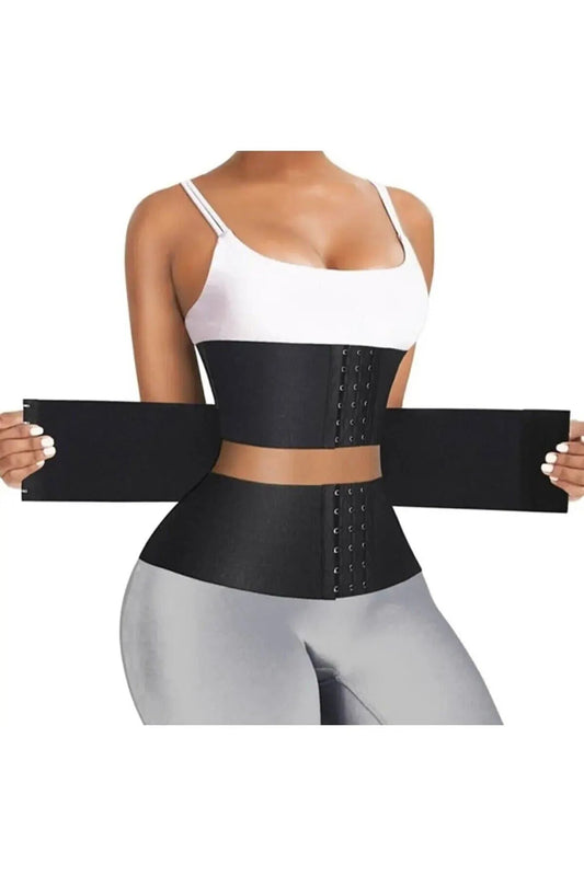 HourGlass™ Agraflı Latex Bel Korsesi – Kum Saati Etkili, Ayarlanabilir & Görünmez Tasarım