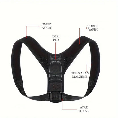 EasyPosture™ Duruş Düzeltici Korse – Ayarlanabilir, Hafif & Günlük Kullanım İçin Nefes Alabilir Tasarım