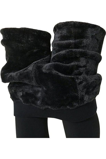 HeatPlush™ Yüksek Bel Termal Tayt – Peluş Astarla Kışın Sıcacık & Toparlayıcı Konfor