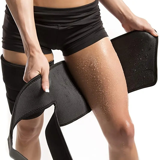 LegBurn™ Sauna Etkili Bacak Bandı – Neopren, Ayarlanabilir & Kaymaz Spor Tasarım