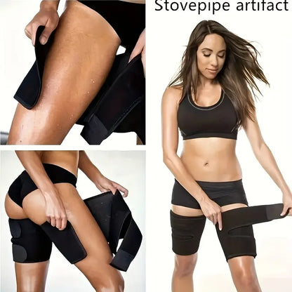 LegBurn™ Sauna Etkili Bacak Bandı – Neopren, Ayarlanabilir & Kaymaz Spor Tasarım