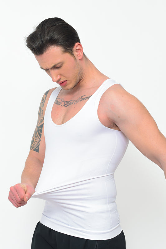 ManShape™ Erkek Korse Atlet – Göğüs & Karın Toparlayıcı, Görünmez & Rahat Tasarım