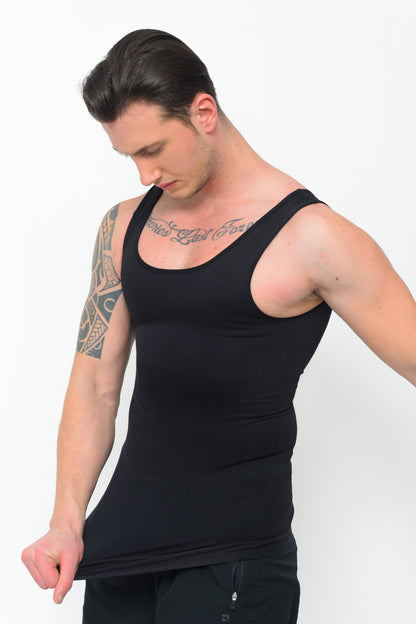 ManShape™ Erkek Korse Atlet – Göğüs & Karın Toparlayıcı, Görünmez & Rahat Tasarım