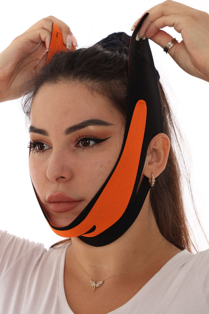 FaceContour™ Gıdı ve Çene Toparlayıcı Yüz Bandajı – Mini Lifting Etkili Ayarlanabilir Maske