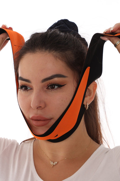 FaceContour™ Gıdı ve Çene Toparlayıcı Yüz Bandajı – Mini Lifting Etkili Ayarlanabilir Maske