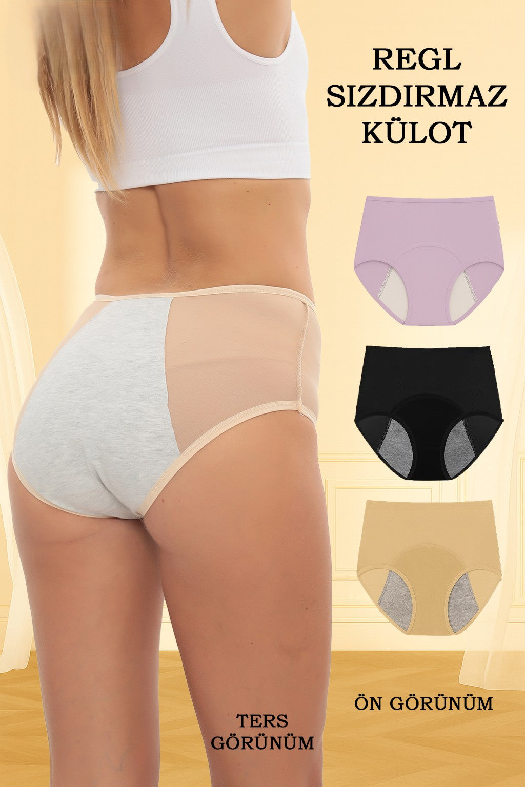 Sauna Suit Sızdırmaz Regl Külodu & Yıkanabilir Emici İç Çamaşırı