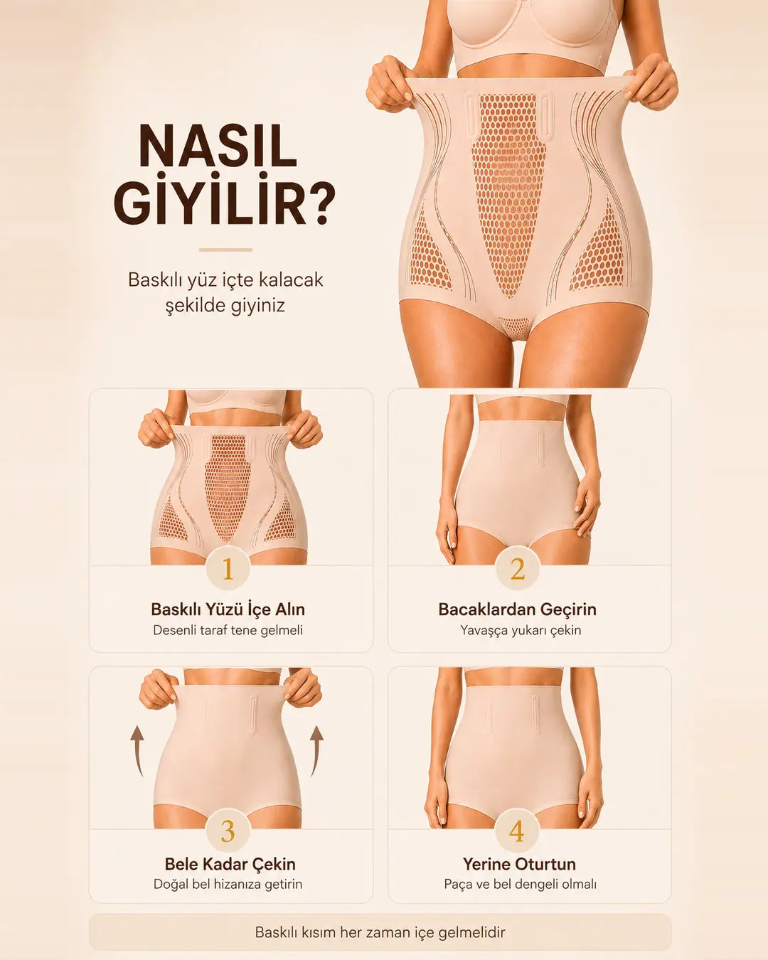 İyonizer korse külot nasıl giyilir, dört adımlı giyim rehberi