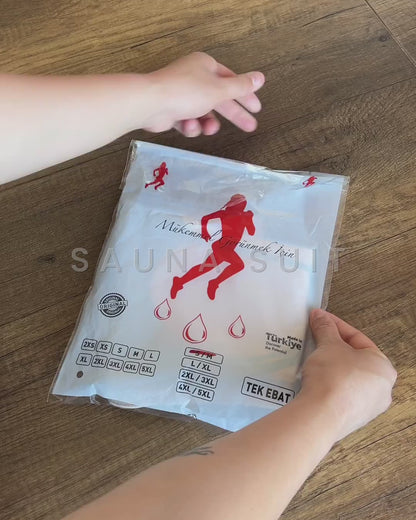 Sauna Suit İyonizer Korse Şort paket açılışı ve kumaş görünümü
