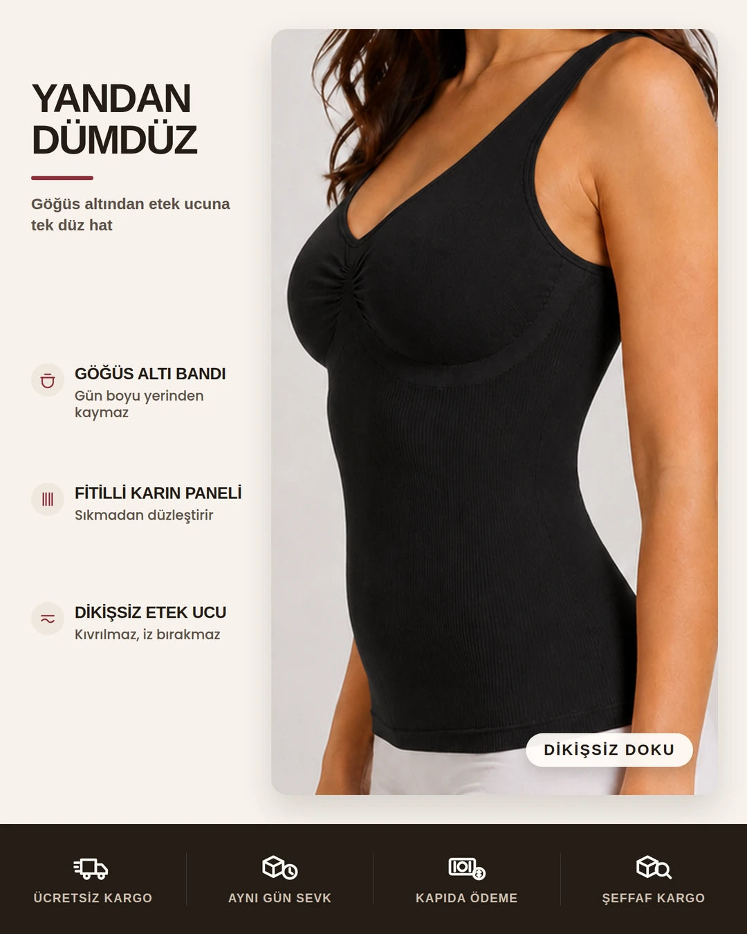Sauna Suit Dikişsiz Toparlayıcı & İnceltici Atlet Korse