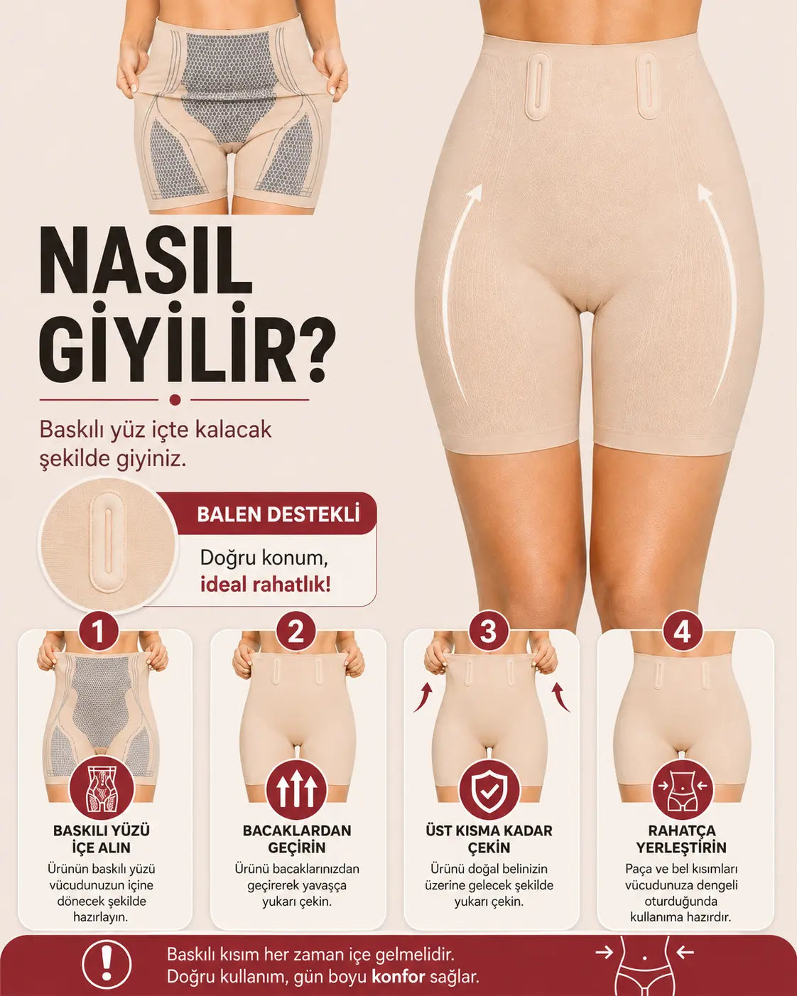 İyonizer Korse Şort nasıl giyilir, dört adımda giyim anlatımı