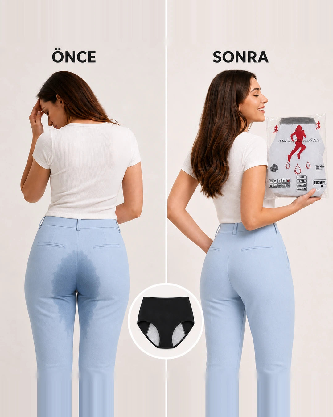 Sauna Suit Sızdırmaz Regl Külodu & Yıkanabilir Emici İç Çamaşırı