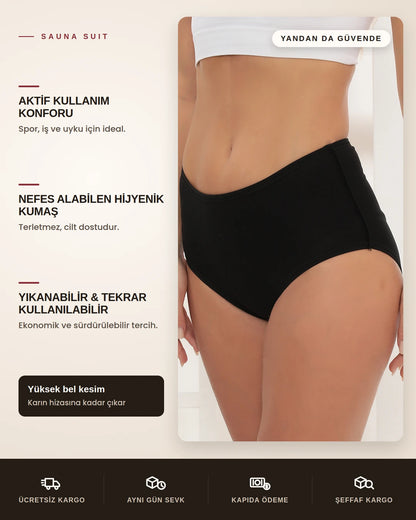 Sauna Suit Sızdırmaz Regl Külodu & Yıkanabilir Emici İç Çamaşırı